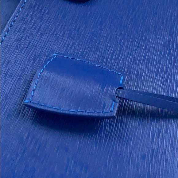 Jean Rousseau Blue Calf Leather Briefcase - Picture 11 of 16